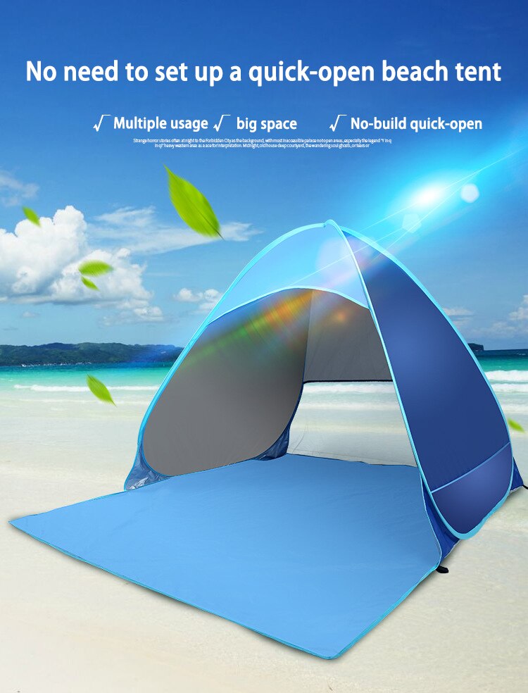 Cheap Goat Tents Beach Camping Tent Outdoor UV Protection Ultralight Portable Sunshade Canopy For Fishing Picnic Hiking Tent Tourist Awning   